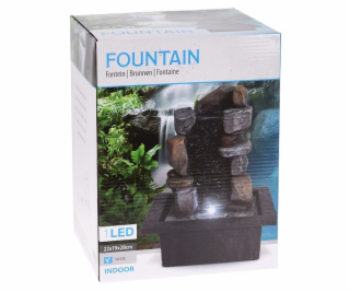 PROGARDEN Fontána pokojová s LED osvětlením WATERFALL KO-...