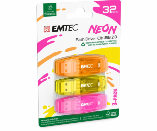 Emtec USB2.0 C410 32GB Neon 3 pcs