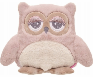 Beppe Plyšová hračka sova Abby 23 cm růžová a krémová