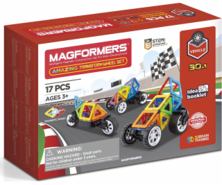Magformers Sada magnetických bloků Transform Wheel, 17 dílů