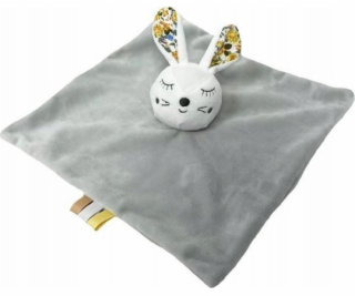 TULILO Plyšová hračka Zajíček Miluś 25x25 cm šedá