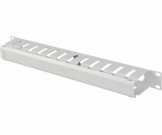 Lanberg Organizér kabelů 19 palců 1I s krytkou typu A, šedý