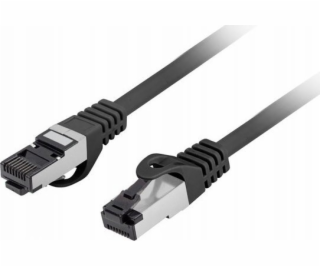 Lanberg Patchcord cat.8.1 S/FTP LSZH CU 0,25m černý, proš...