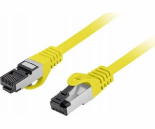 Lanberg Patchcord cat.8.1 S/FTP LSZH CU 1,5m žlutý, fluor...