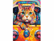 Castor Puzzle 1000 dílků Kočka Autobus Cestování