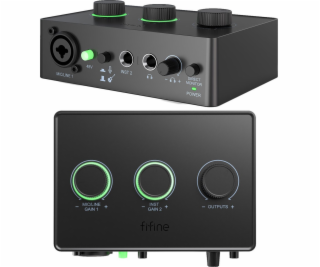 Fifine AMPLI1 audio mixážní pult, XLR Phantom 48V rozhraní