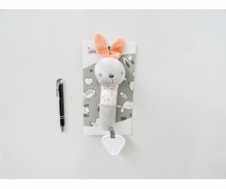 TULILO Hračka se zvukem - Zajíček 17 cm