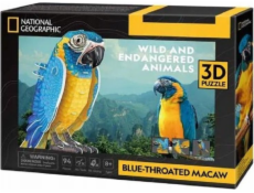 Cubic Fun 3D puzzle 88 dílků Safírový papoušek