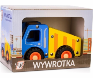 Daffi Dřevěné auto s pneumatikami Sklápěč