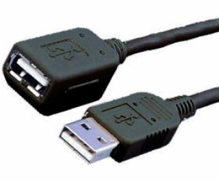 MediaRange Kabel USB-A na USB-A 1,8 m černý (MRCS154)