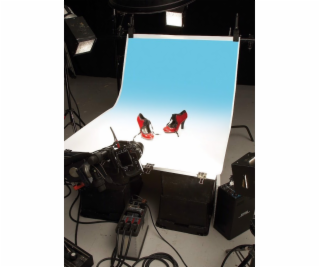 Colorama Stínované pozadí bílá a světle modrá 110 x 170 cm