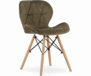 Leobert Sametová židle LAGO - hnědá x 3