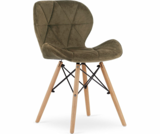 Leobert Sametová židle LAGO - hnědá x 1