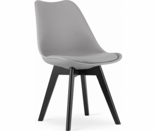 Leobert Židle MARK - šedé / černé nohy x 1