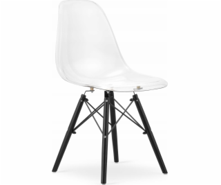 Leobert Židle OSAKA průhledná / černé nohy x 1