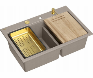 GraniteQ MARC 120 WORKSTATION Dřez GraniteQ 2 dřezy 760*5...