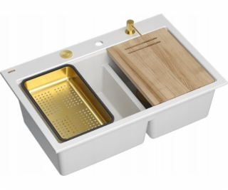 GraniteQ MARC 120 WORKSTATION Dřez GraniteQ 2-dřezový 760...