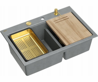 GraniteQ MARC 120 WORKSTATION Dřez GraniteQ 2 dřezy 760*5...