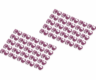 Digitus DIGITUS Farbclips für Patchkabel 100Stk. Purpurová