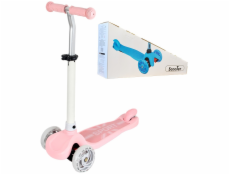 Detská trojkolesová kolobežka SPORT svietiaca - ružová