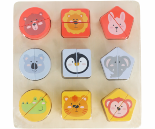 BABU - Dřevěné puzzle SAFARI pro nejmenší