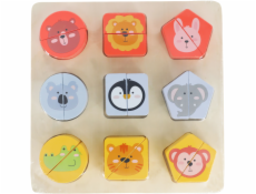 BABU - Dřevěné puzzle SAFARI pro nejmenší