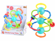 Chrastítko/kousátko spirála s kuličkami