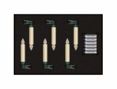 Krinner Superlight Bavaria Mini Flame 6 pcs. Set Ivory