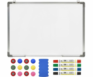 ExtraLink MAGNETICKÁ BÍLÁ STIRATELNÁ TABULE 120X90CM + PŘ...