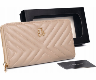 LuluCastagnette Velká prošívaná dámská peněženka ve stylu...