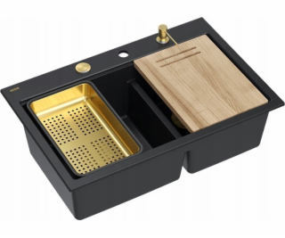 GraniteQ MARC 120 WORKSTATION Dřez GraniteQ 2-dřezový 760...