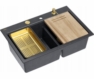 GraniteQ MARC 120 WORKSTATION Dřez GraniteQ 2 dřezy 760*5...