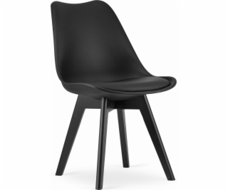 Leobert Židle MARK - černá / černé nohy x 4