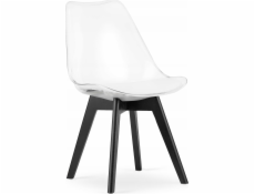 Leobert Židle MARK - průhledné / černé nohy x 1