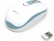 OMEGA MOUSE WIRELESS1000/1200/1600 DPI WHITE-BLUE
