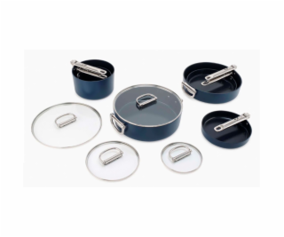 Joseph Joseph Space Folding Han. Ceramic N/S 6pc Blue Coo...