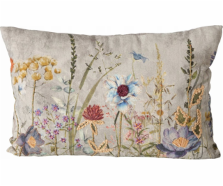 Boltze Dekorativní polštář BLOMSTER, květinový vzor, 100%...