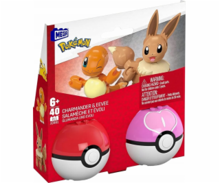 Mega Bloks Balení 2 Mega Pokémon Pokéballů Charmander a E...