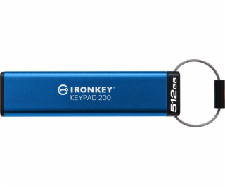 Kingston IronKey Keypad 200 USB flash disk 512GB USB-A AE...