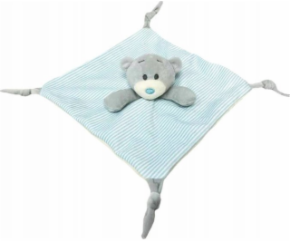 TULILO Plyšová hračka Miluś Miś modro-krémová 25x25cm