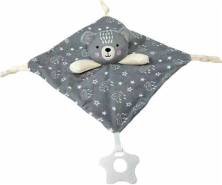 TULILO Plyšová hračka Miluś Miś šedá 25x25 cm