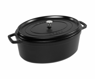 Staub La Cocotte 41cm oval schwarz, Gusseisen