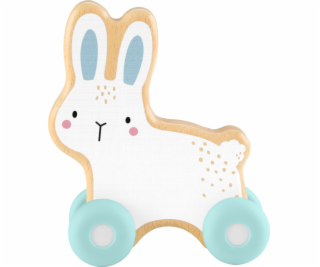 Fisher Price Dřevěný zajíček na kolečkách