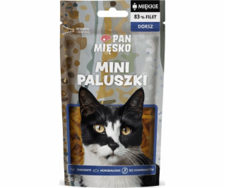 PAN MIĘSKO Mini Cod Fingers - pamlsek pro kočky - 50g
