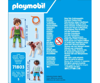 Playmobil Dvojbalení 71803 Farmářka s dítětem a teletem