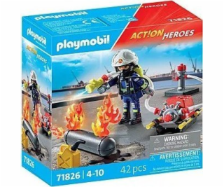 Playmobil Action Heroes 71826 Hasič s vodním čerpadlem