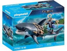 Playmobil Piráti 71793 Obří žralok s figurkami pirátů