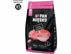 PAN MIĘSKO Veal with quail XS (puppy) - suché krmivo pro psy - 3kg