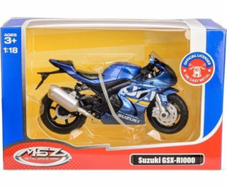 Daffi Motocykl MSZ 1:18 Suzuki GSX-R1000 modrý