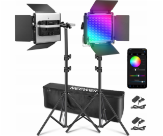 Neewer Sada studiového osvětlení 2x světlo do stodoly RGB...